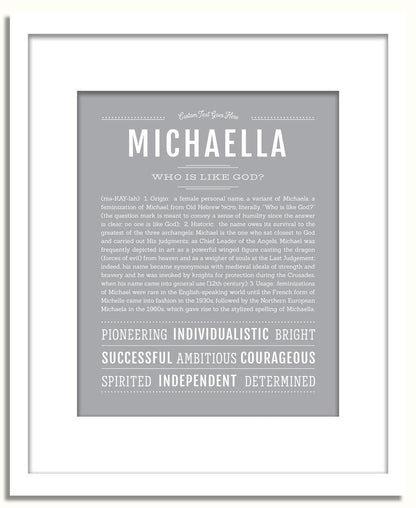 Frame Options | Light Gray | White Frame, Matted