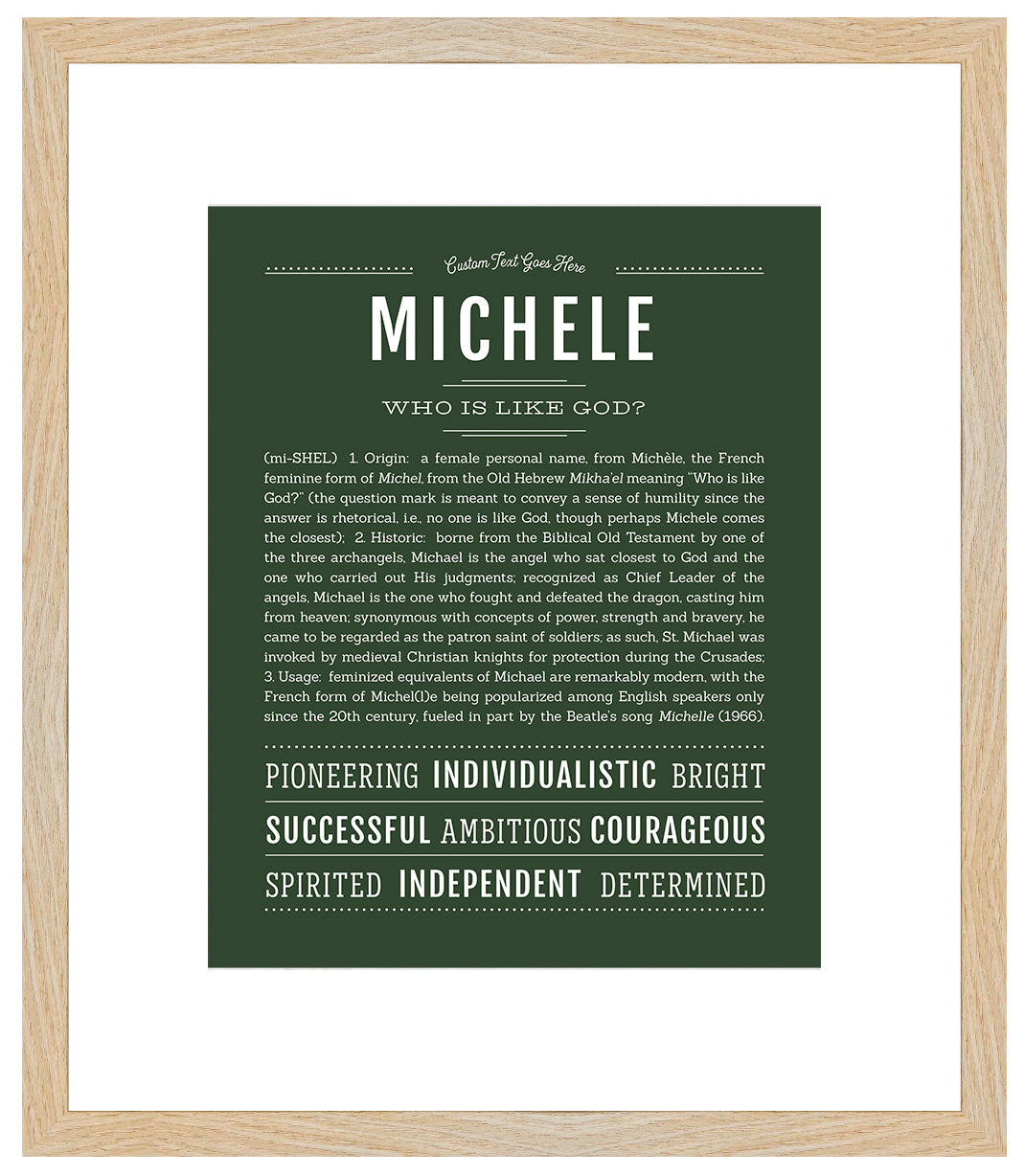 Michele | Name Art Print