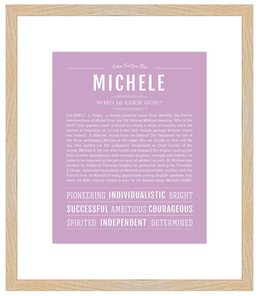 Michele | Name Art Print