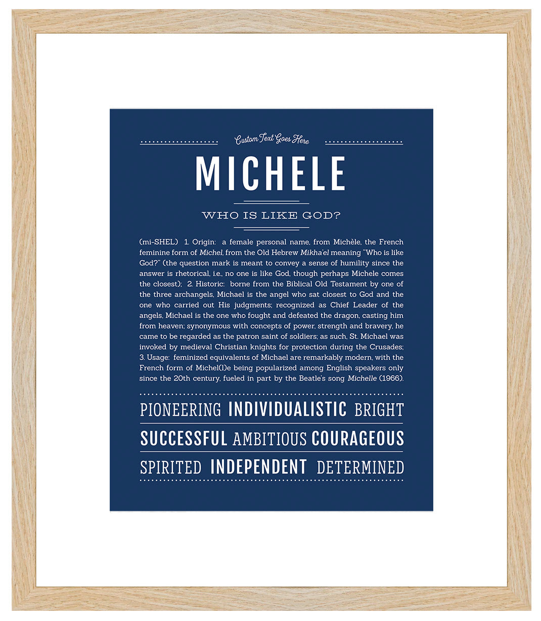 Michele | Name Art Print