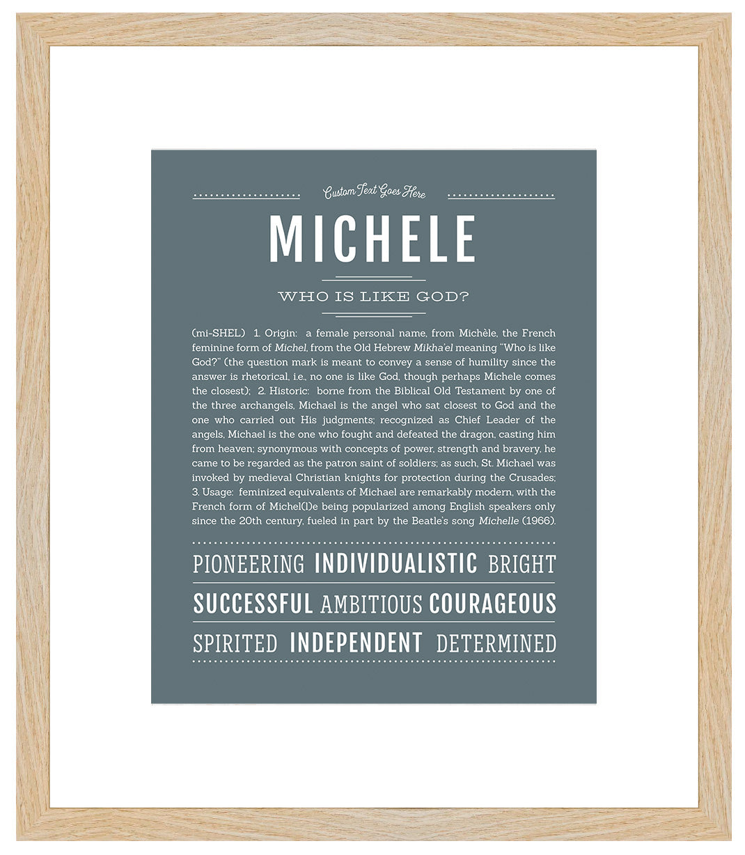 Michele | Name Art Print