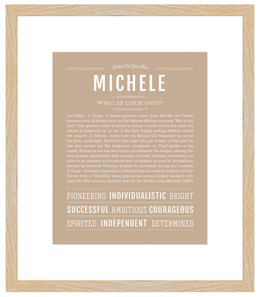 Michele | Name Art Print