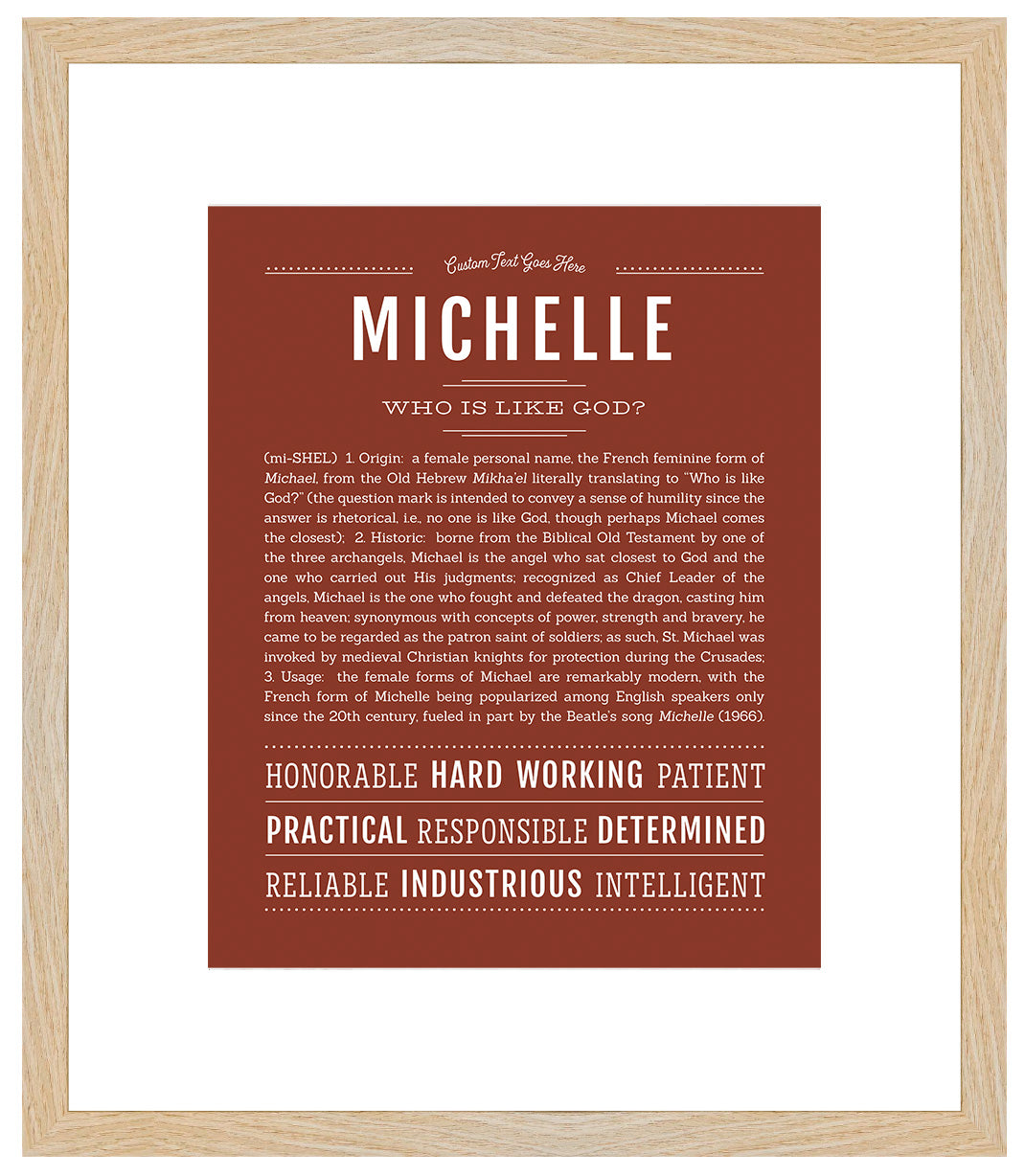 Michelle | Name Art Print