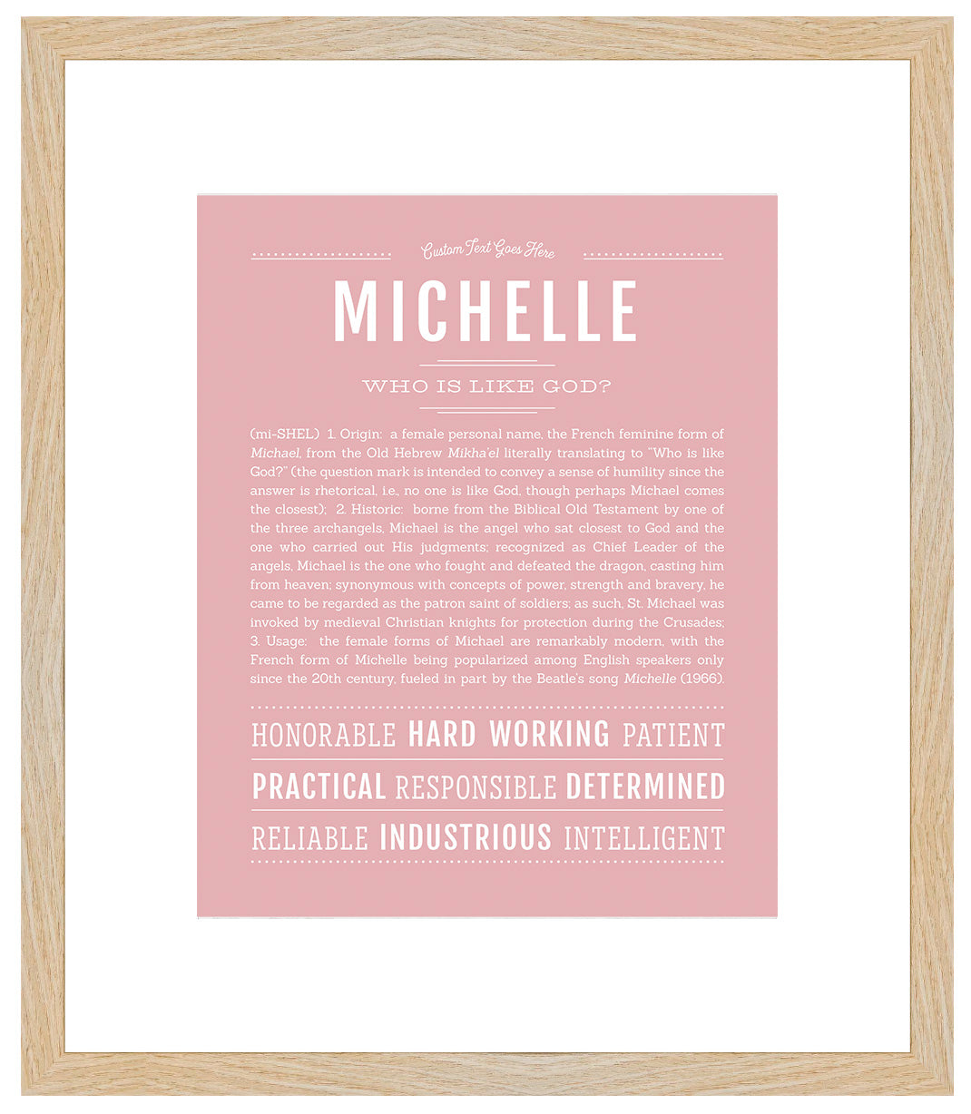 Michelle | Name Art Print