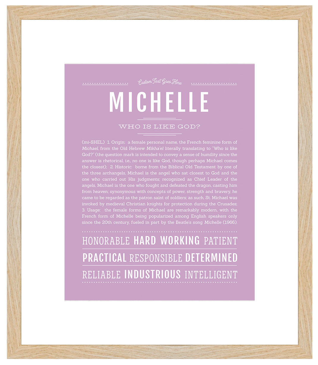 Michelle | Name Art Print