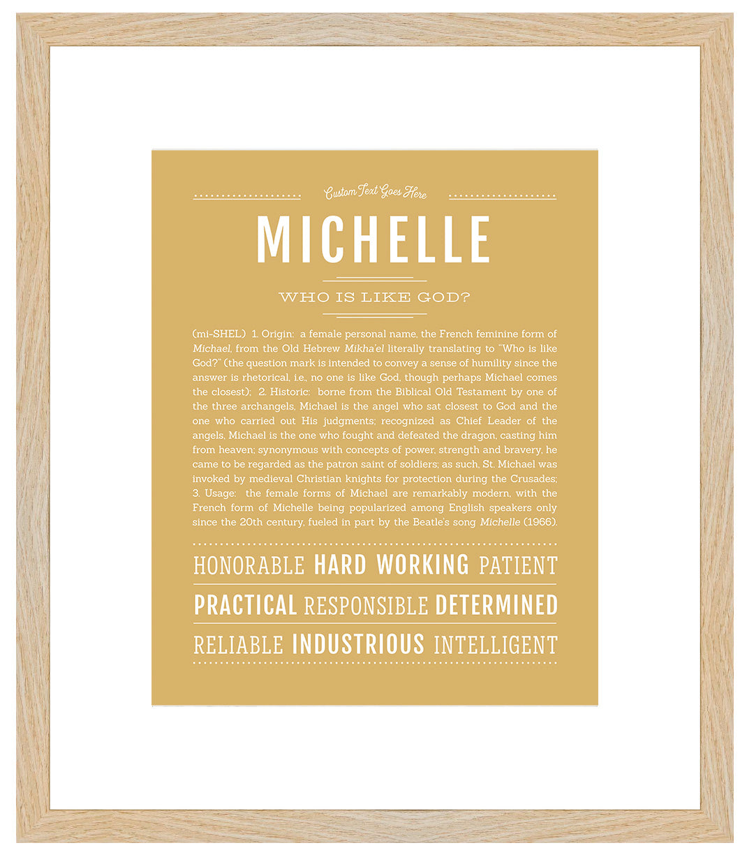 Michelle | Name Art Print