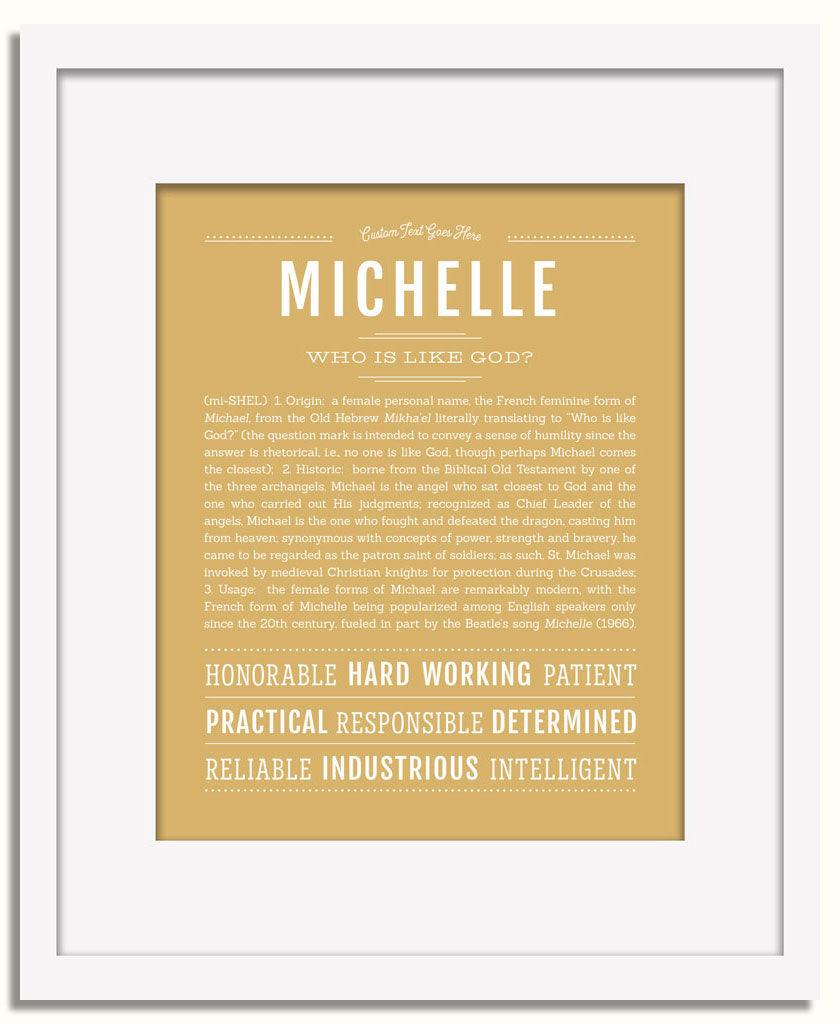 Frame Options | Matte Gold | White Frame, Matted