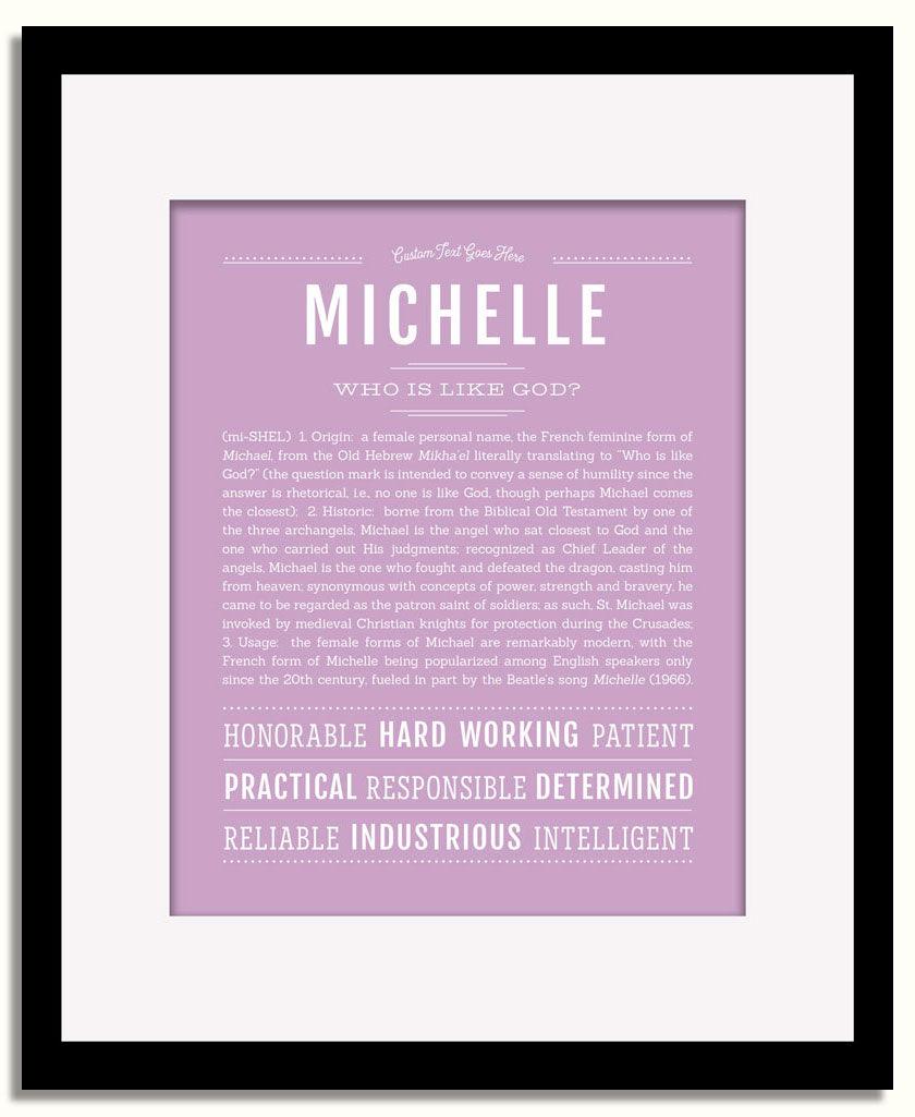 Frame Options | Lilac | Black Frame, Matted