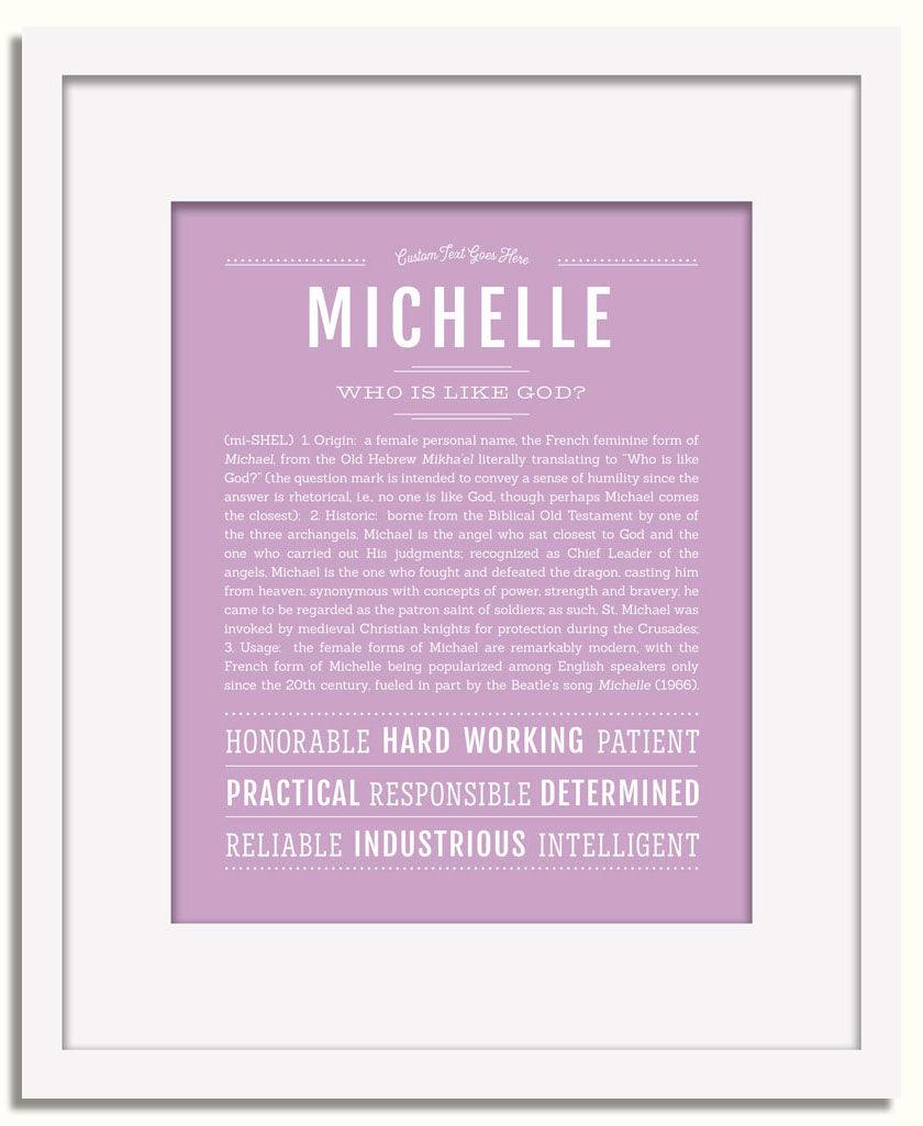 Frame Options | Lilac | White Frame, Matted