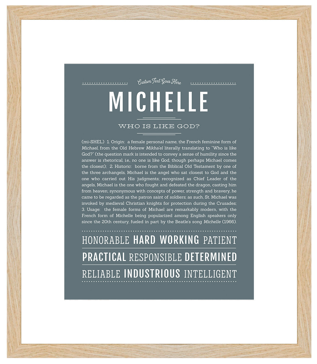 Michelle | Name Art Print