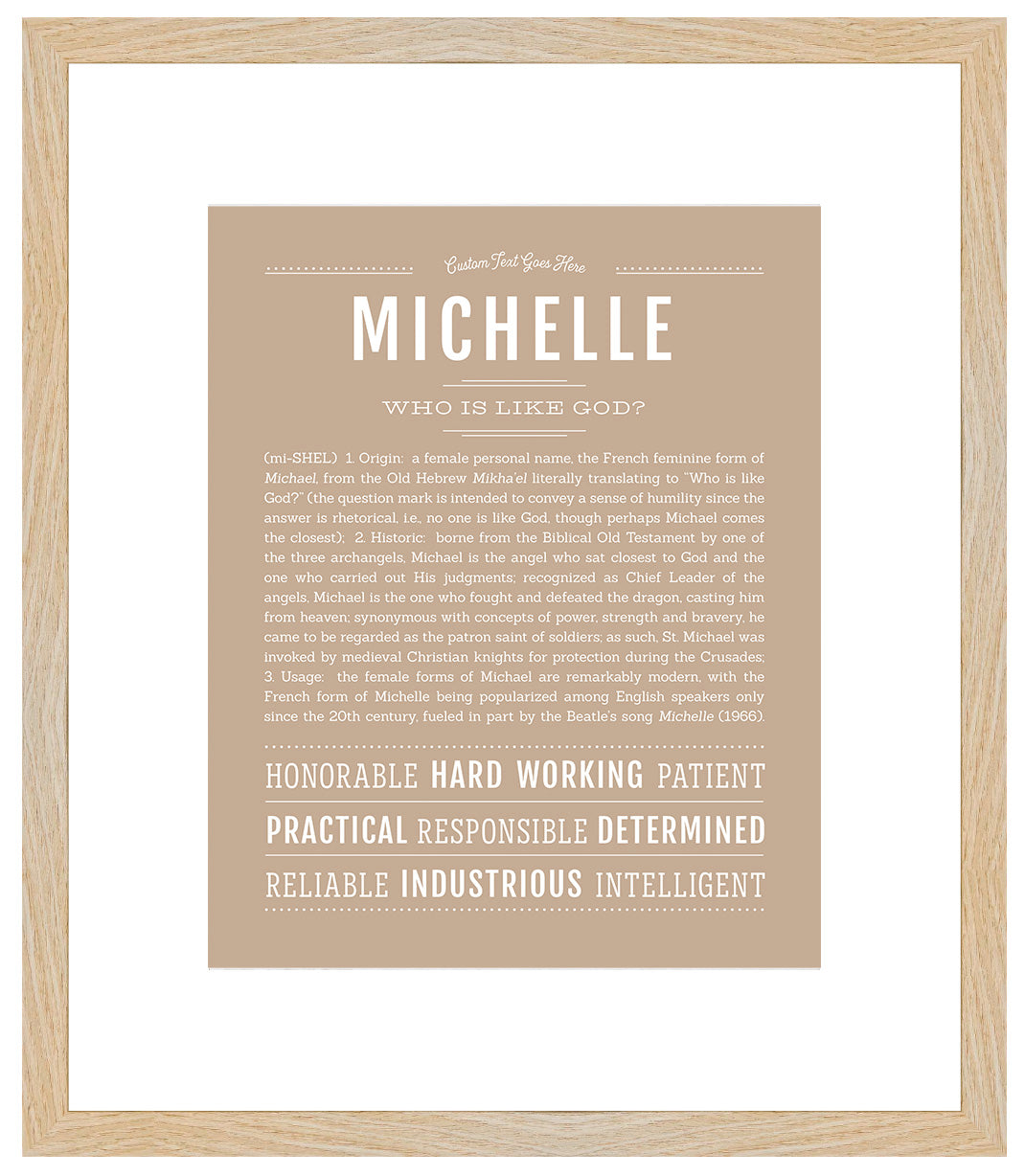 Michelle | Name Art Print