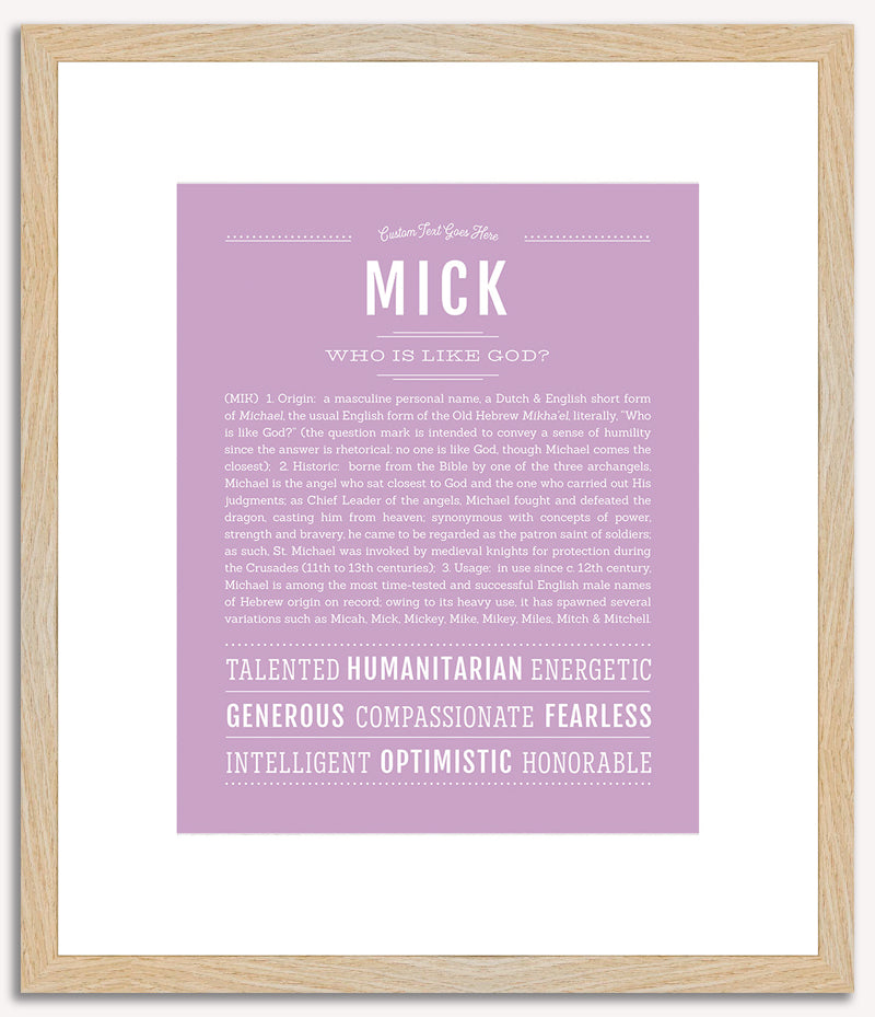 Mick | Name Art Print