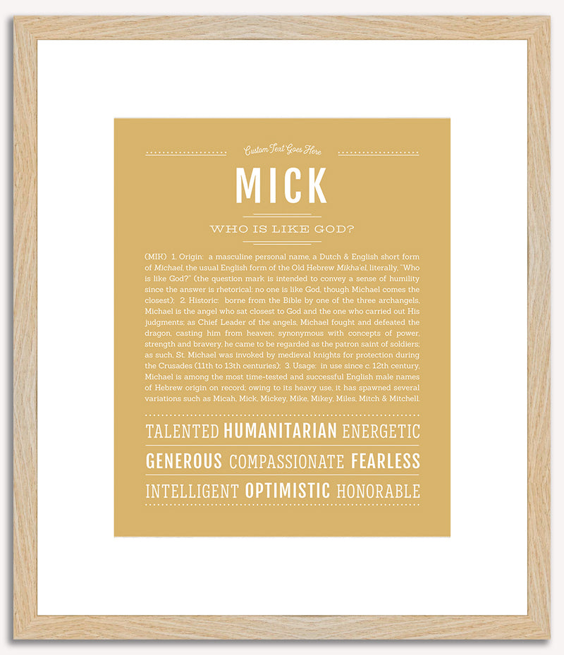 Mick | Name Art Print