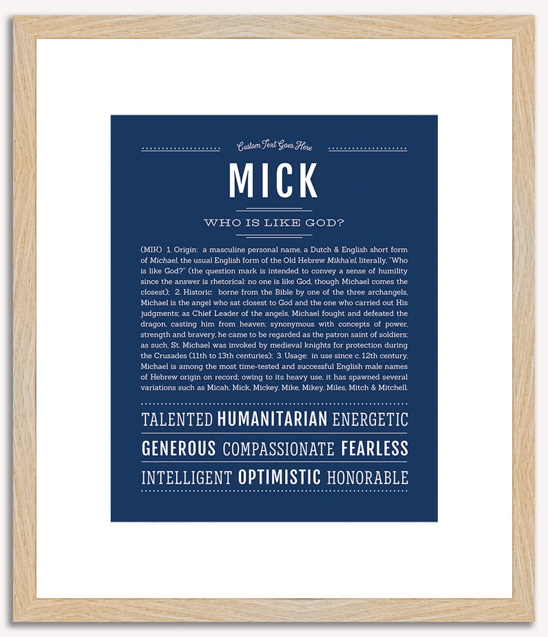 Mick | Name Art Print