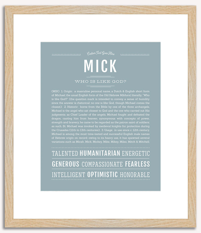 Mick | Name Art Print