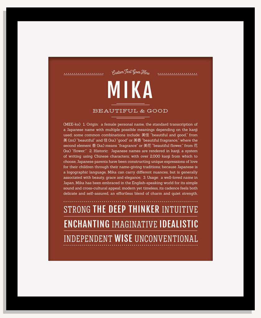 Mika | Name Art Print