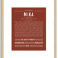 Mika | Name Art Print