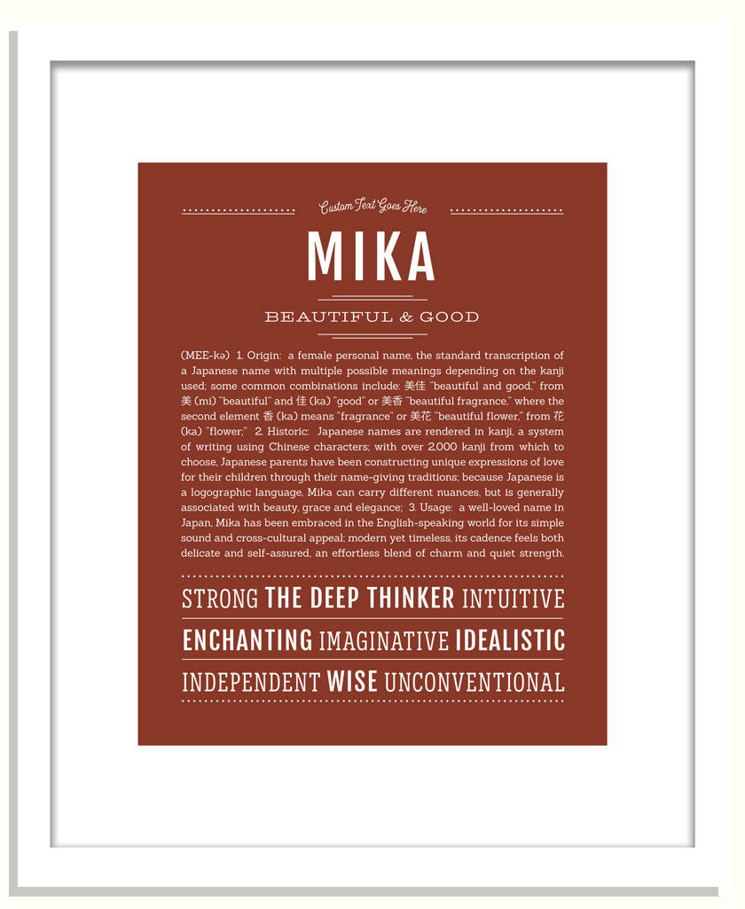 Mika | Name Art Print