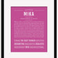 Mika | Name Art Print