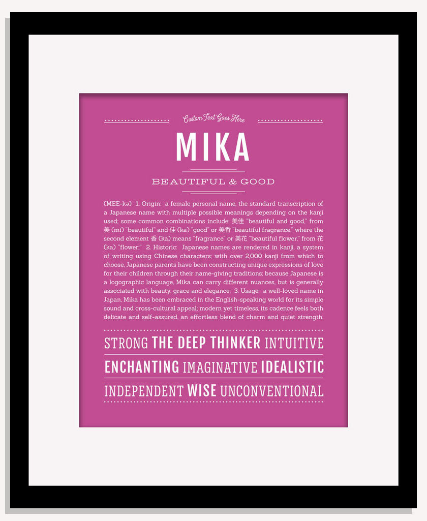 Mika | Name Art Print