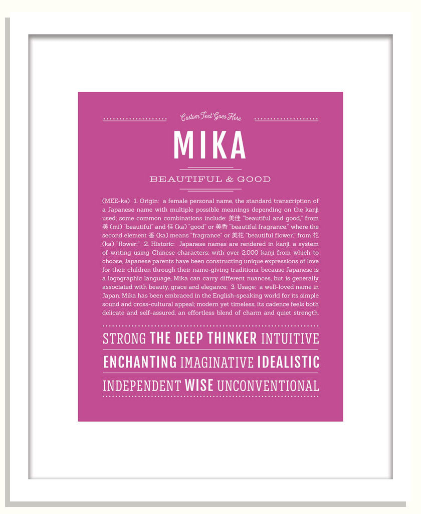 Mika | Name Art Print