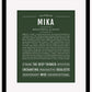 Mika | Name Art Print