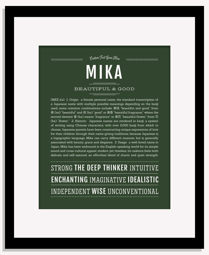 Mika | Name Art Print