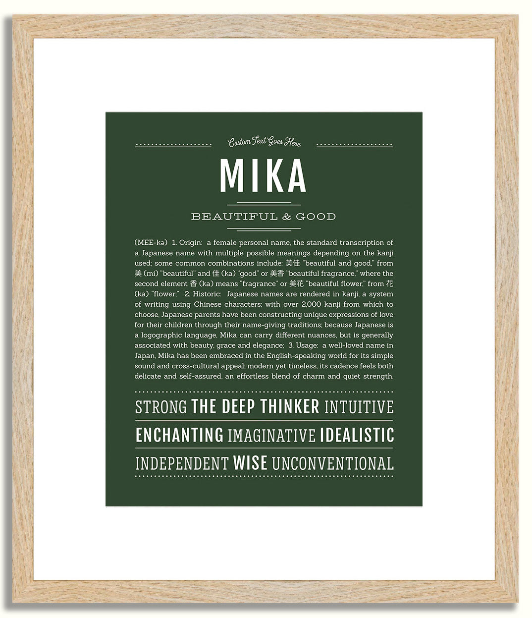 Mika | Name Art Print