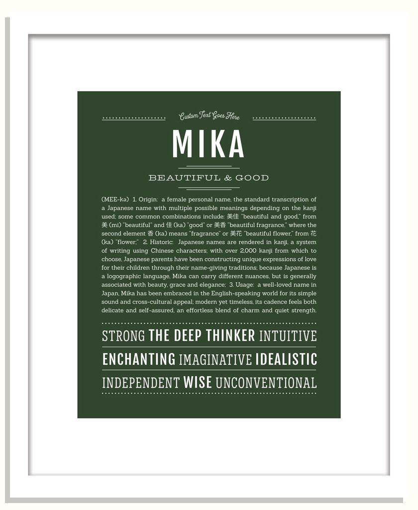 Mika | Name Art Print