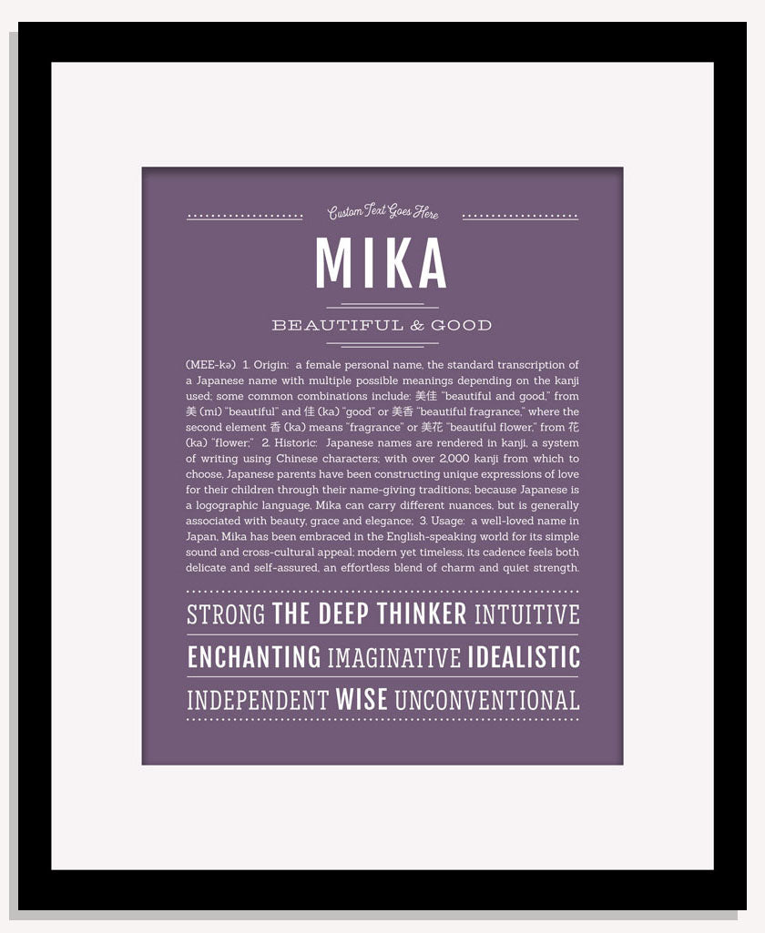 Mika | Name Art Print