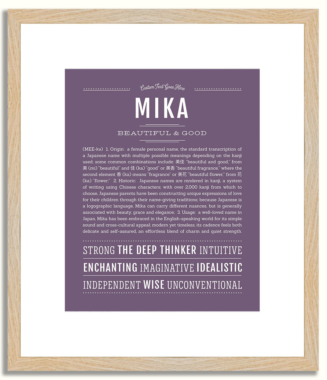 Mika | Name Art Print
