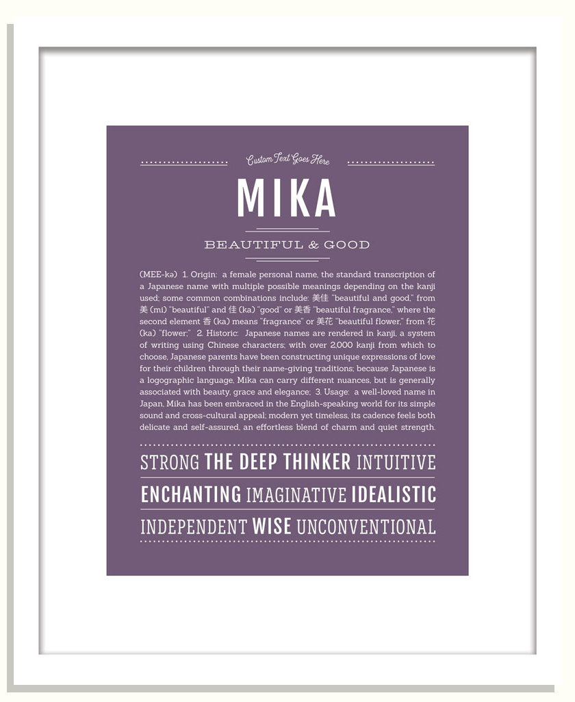 Mika | Name Art Print