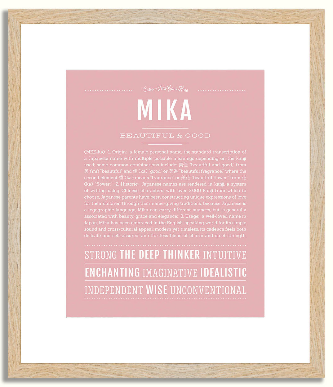 Mika | Name Art Print