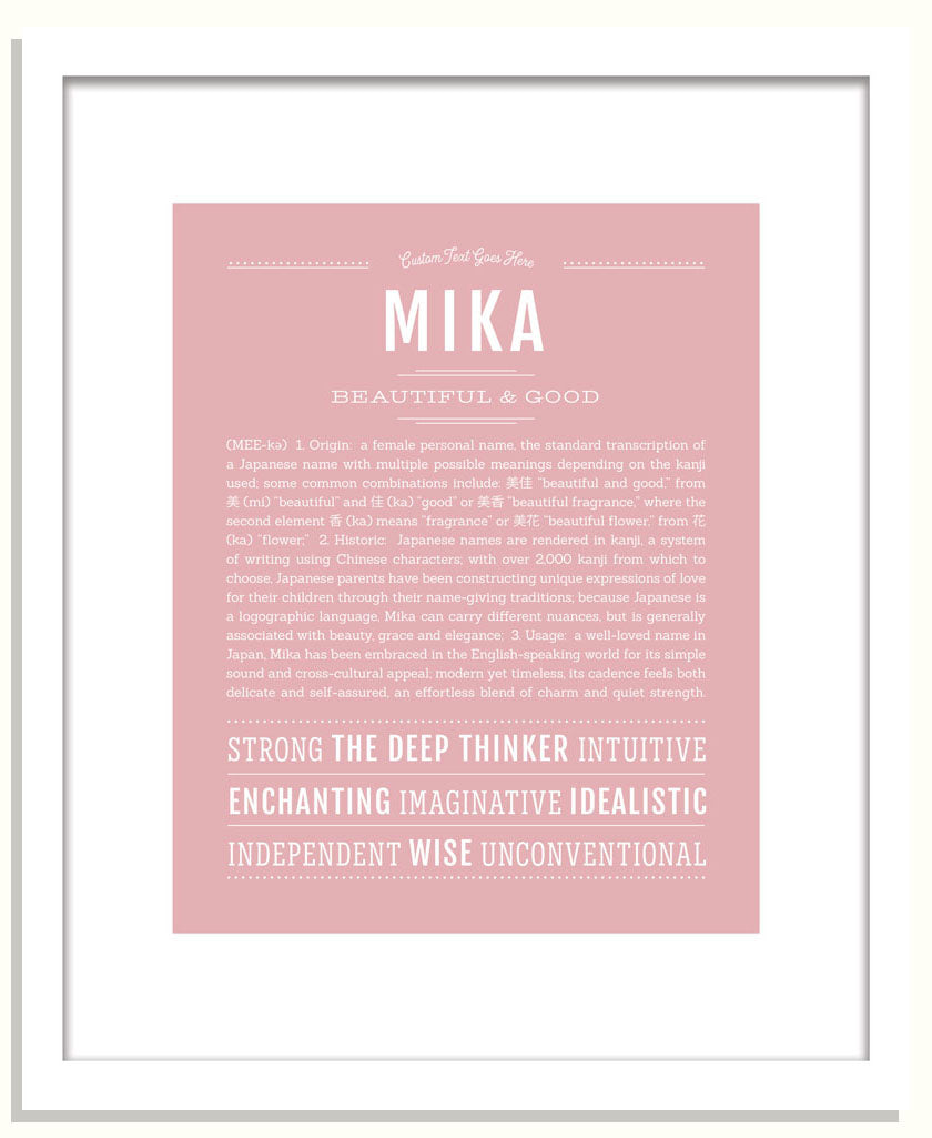 Mika | Name Art Print