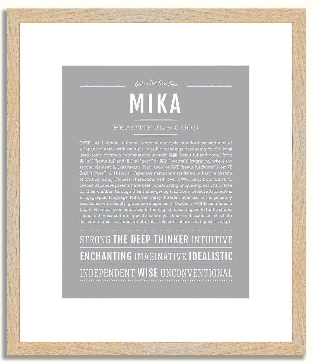 Mika | Name Art Print
