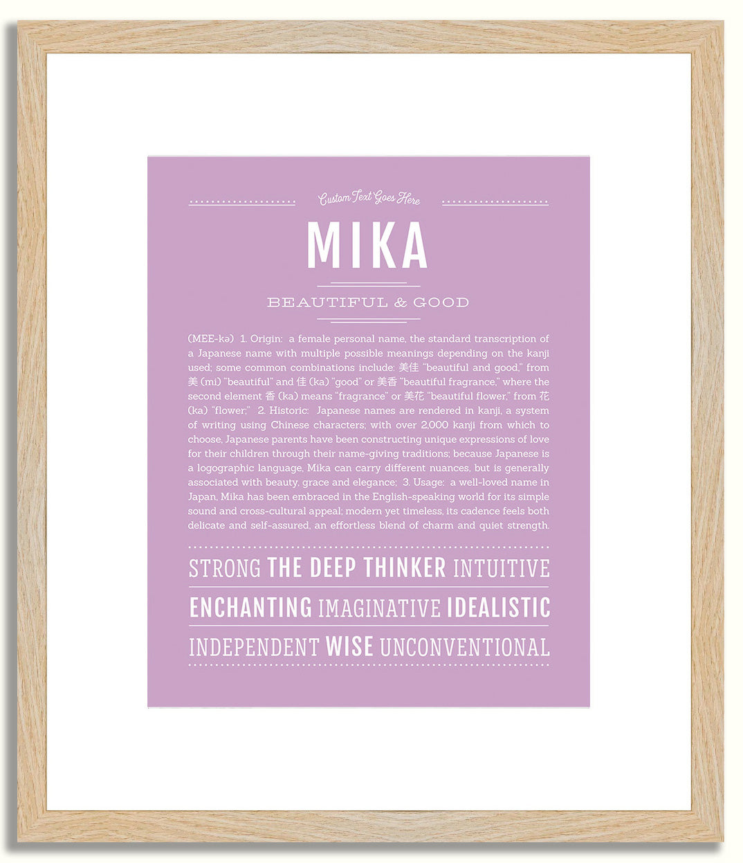 Mika | Name Art Print