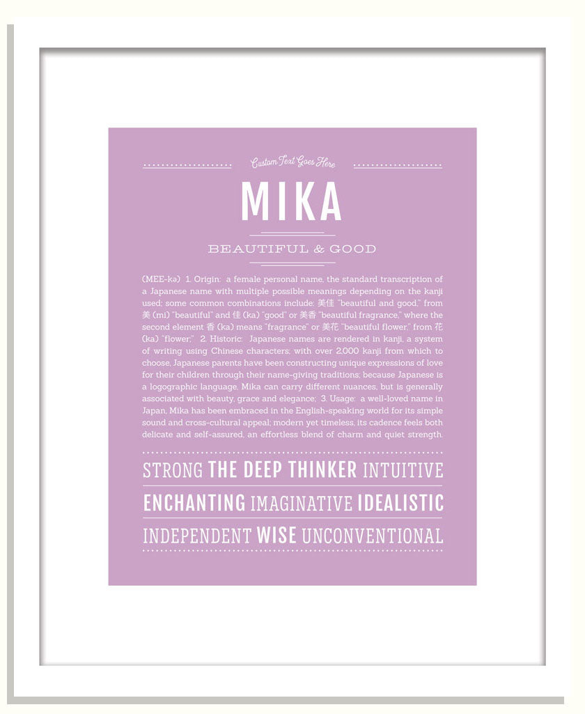 Mika | Name Art Print