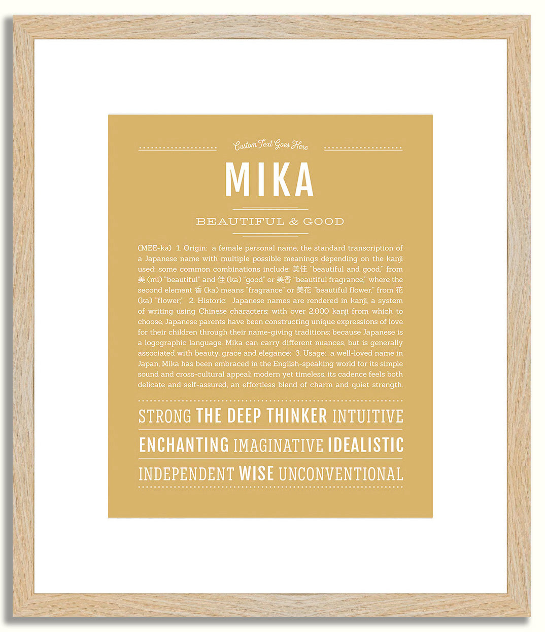 Mika | Name Art Print