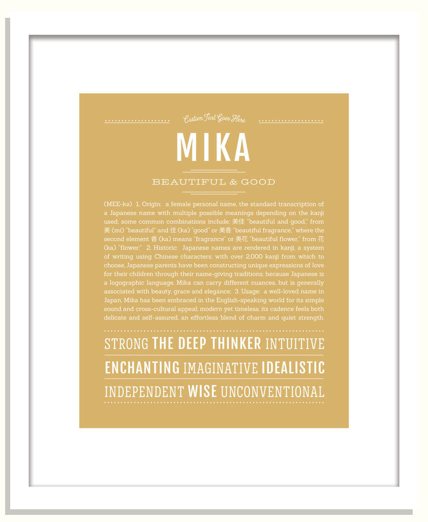 Mika | Name Art Print