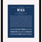 Mika | Name Art Print