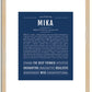 Mika | Name Art Print