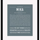 Mika | Name Art Print
