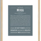 Mika | Name Art Print