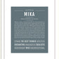 Mika | Name Art Print