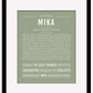 Mika | Name Art Print