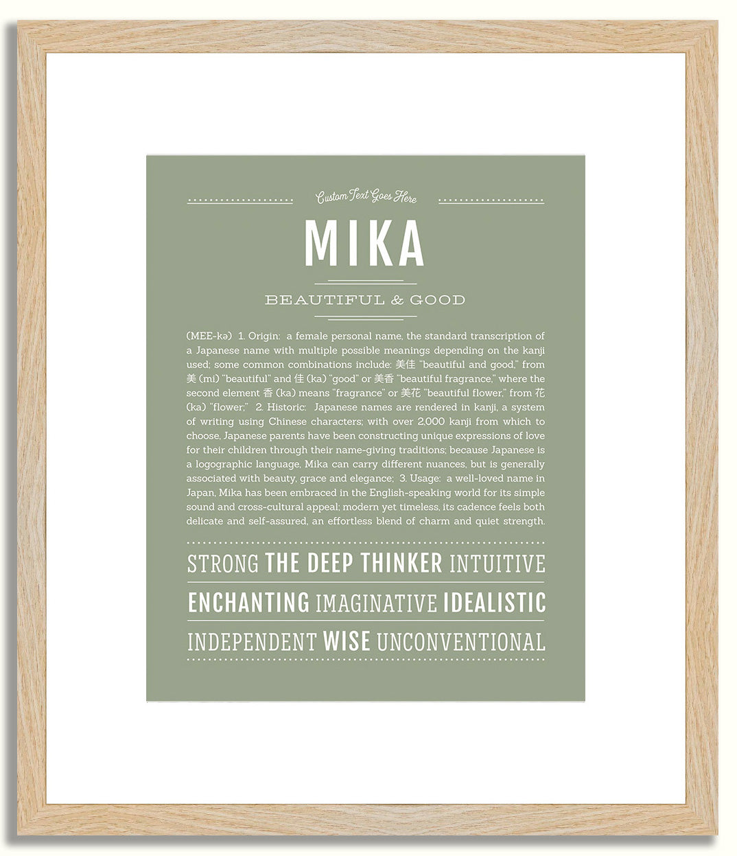 Mika | Name Art Print