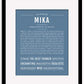 Mika | Name Art Print