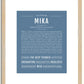 Mika | Name Art Print