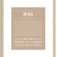 Mika | Name Art Print