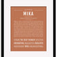 Mika | Name Art Print